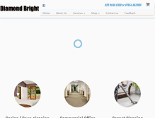 Tablet Screenshot of diamondbrightni.com